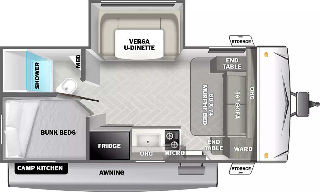 Evo Southwest 178BHSK Floorplan